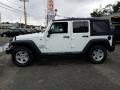2017 Bright White Jeep Wrangler Unlimited Sport 4x4  photo #3
