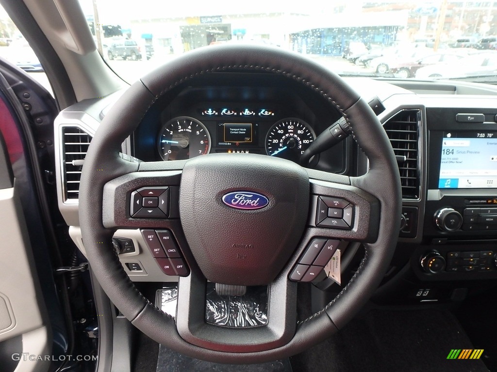2018 Ford F150 XLT SuperCrew 4x4 Earth Gray Steering Wheel Photo #122308129
