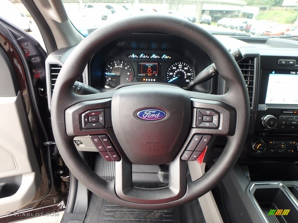 2018 Ford F150 XLT SuperCab 4x4 Black Steering Wheel Photo #122308903