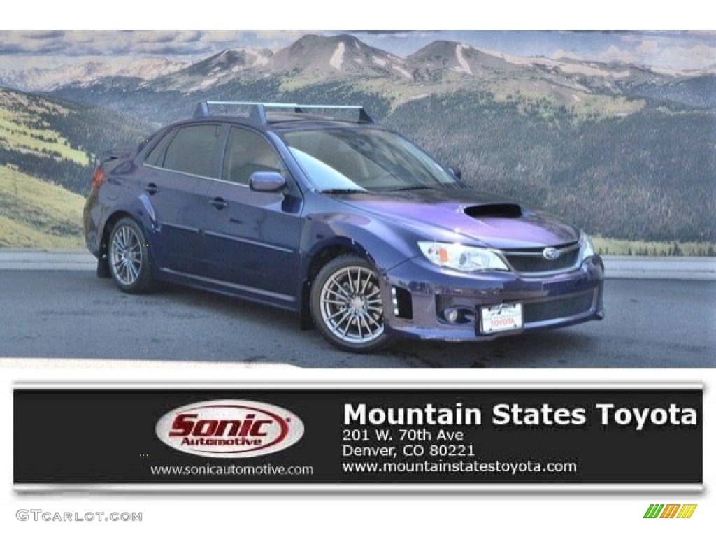 2013 Impreza WRX Limited 4 Door - Plasma Blue Pearl / WRX Carbon Black photo #1