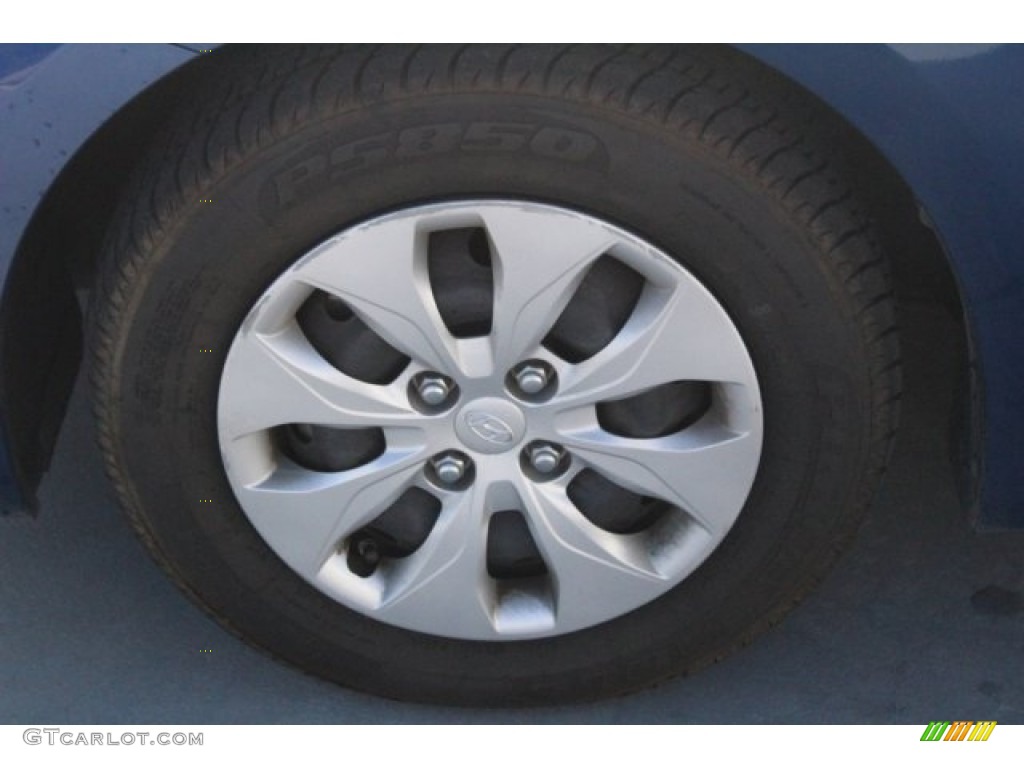2016 Accent SE Sedan - Pacific Blue / Gray photo #5