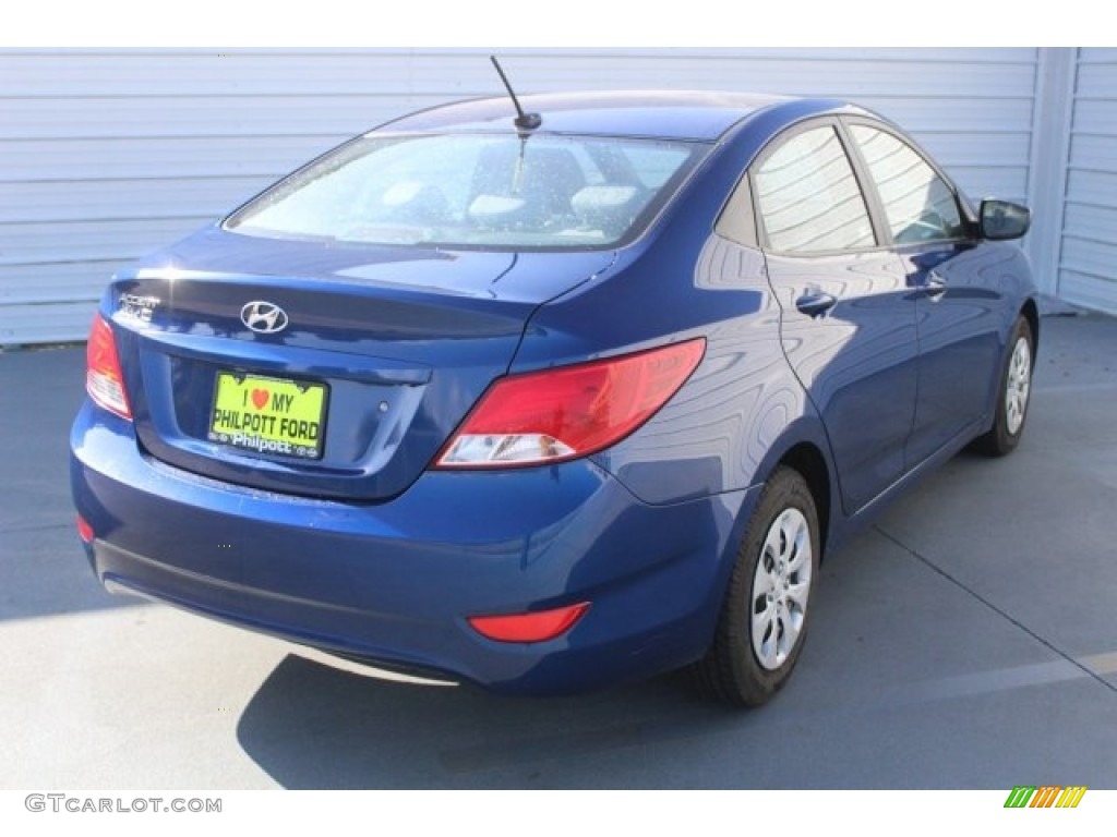 2016 Accent SE Sedan - Pacific Blue / Gray photo #10