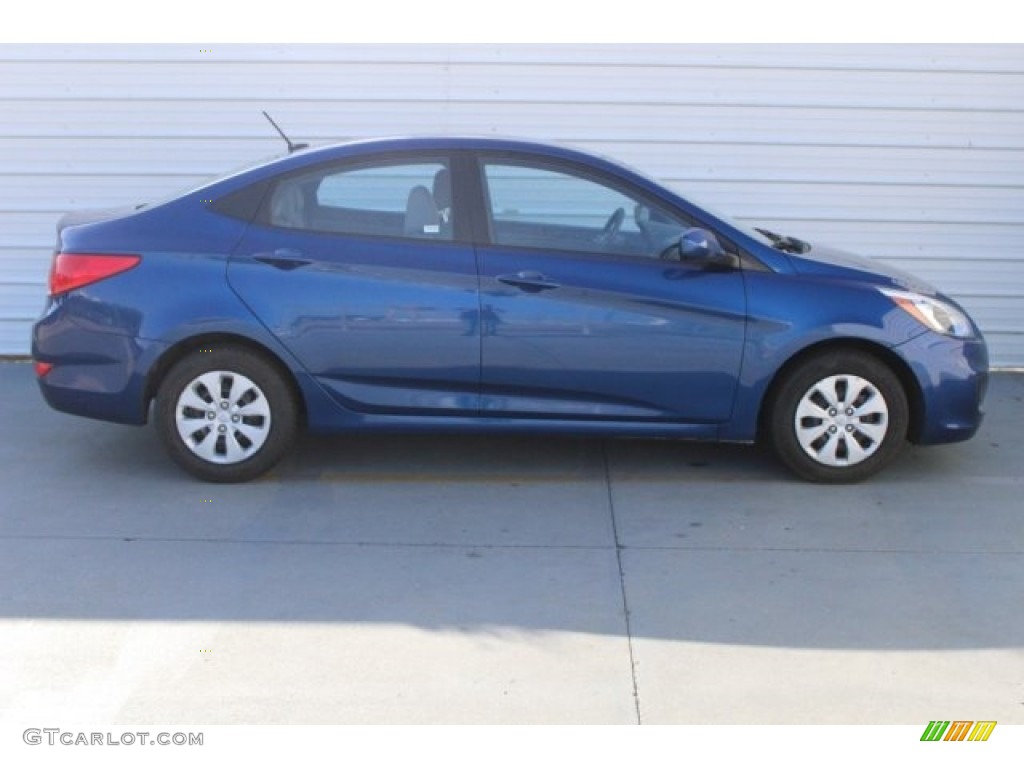 2016 Accent SE Sedan - Pacific Blue / Gray photo #11