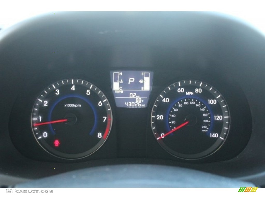 2016 Accent SE Sedan - Pacific Blue / Gray photo #32