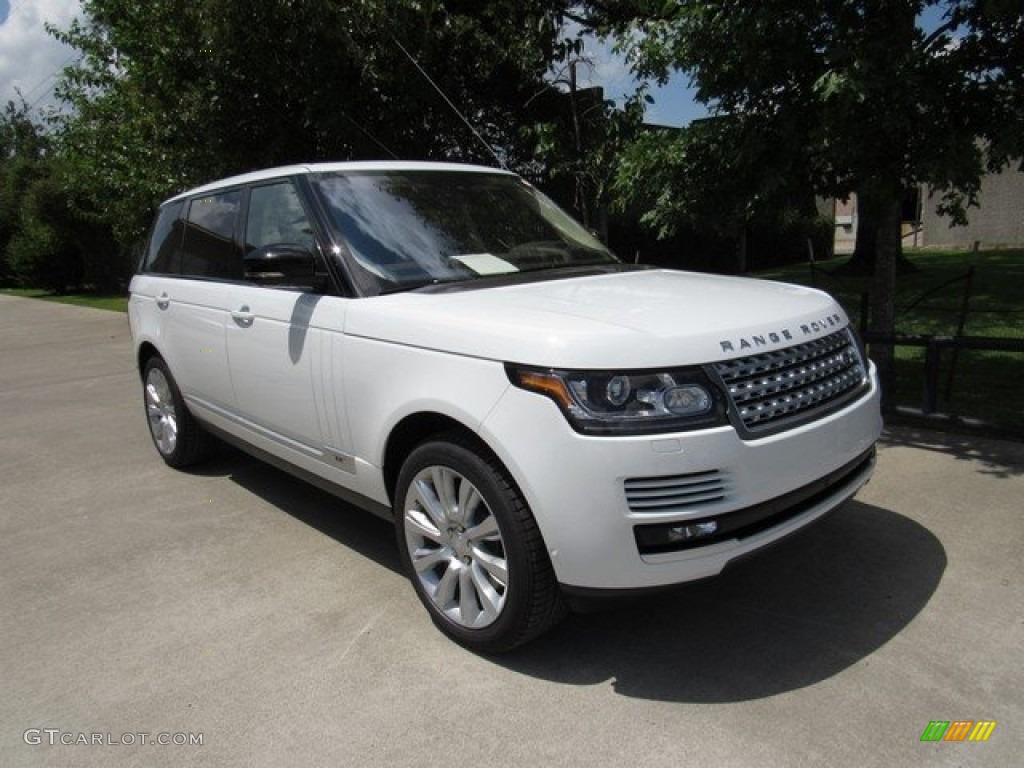 2017 Range Rover Supercharged LWB - Fuji White / Espresso/Almond photo #2