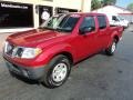 2012 Red Brick Nissan Frontier S Crew Cab  photo #2