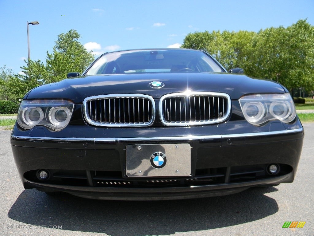 2005 7 Series 745Li Sedan - Jet Black / Black/Black photo #4