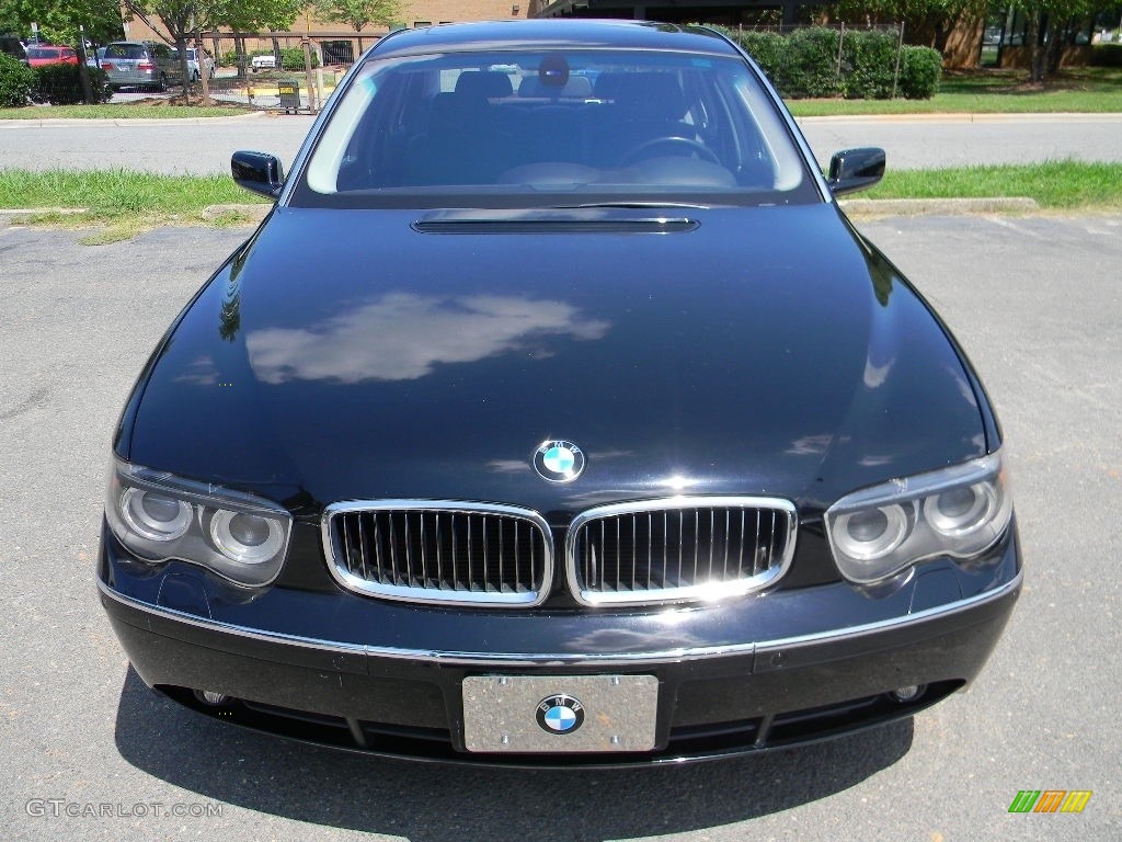 2005 7 Series 745Li Sedan - Jet Black / Black/Black photo #5