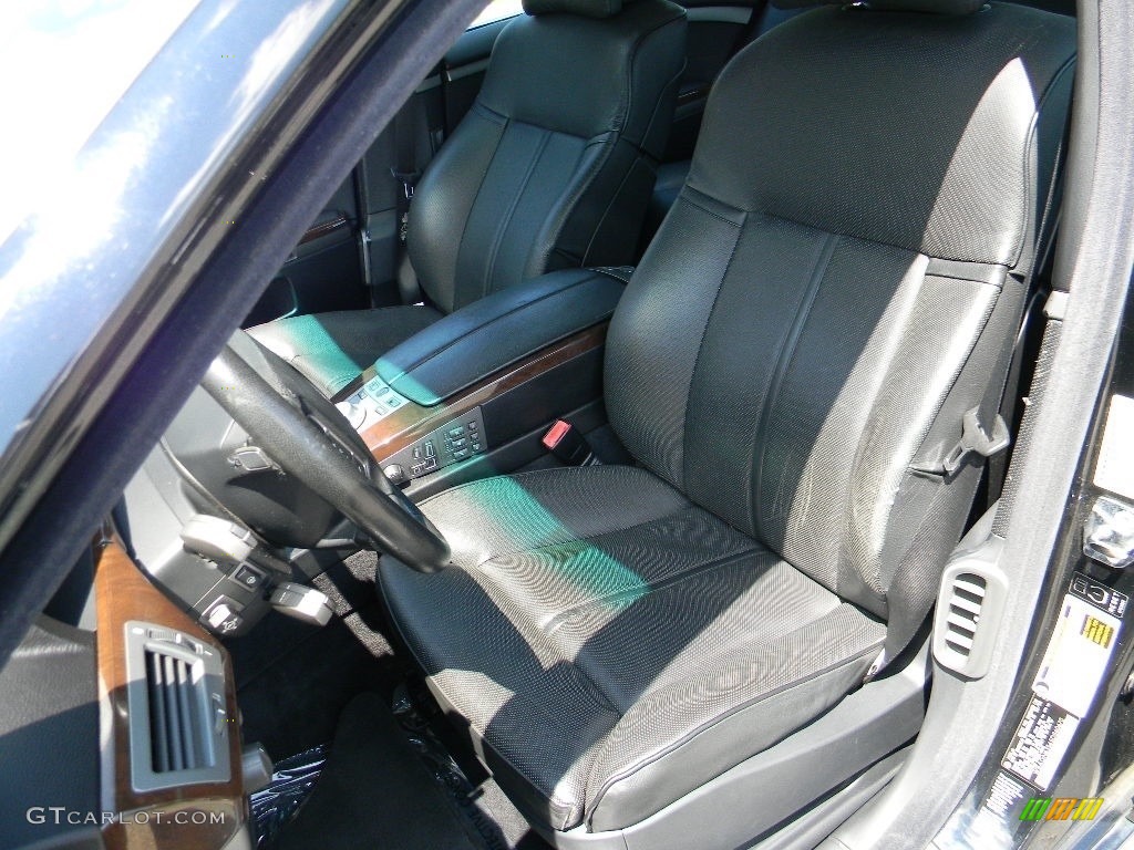 2005 7 Series 745Li Sedan - Jet Black / Black/Black photo #19