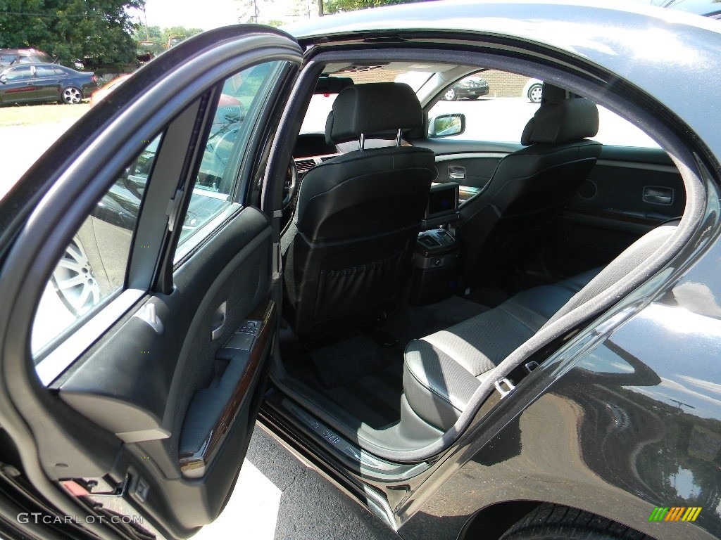 2005 7 Series 745Li Sedan - Jet Black / Black/Black photo #20