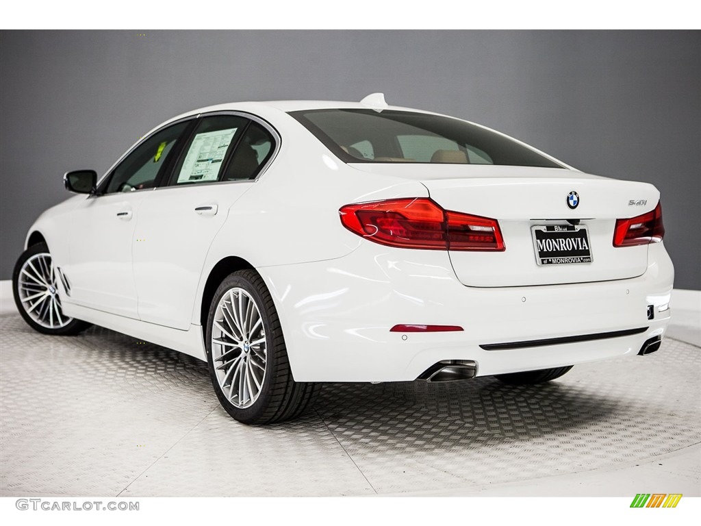 2017 5 Series 540i Sedan - Alpine White / Cognac photo #3