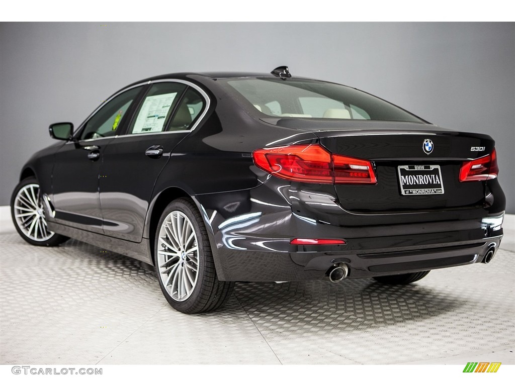 2017 5 Series 530i Sedan - Black Sapphire Metallic / Canberra Beige photo #3