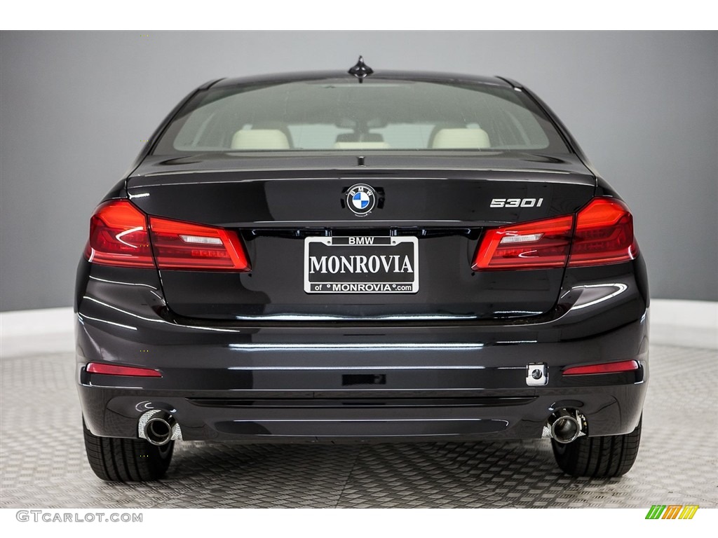 2017 5 Series 530i Sedan - Black Sapphire Metallic / Canberra Beige photo #4