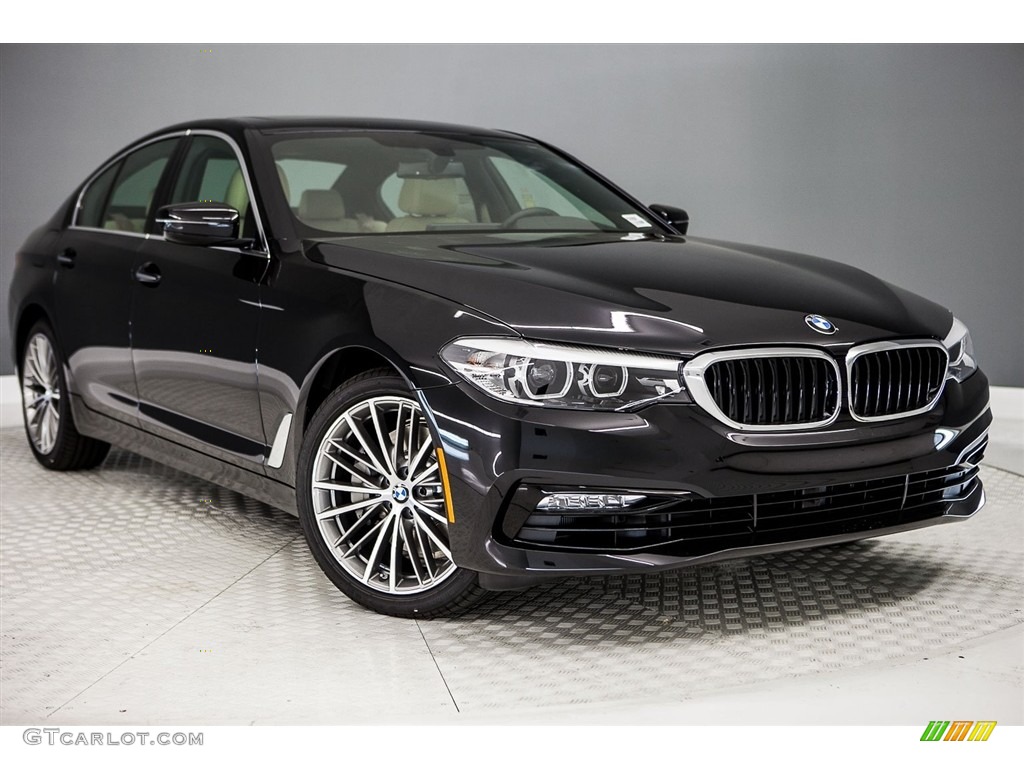 2017 5 Series 530i Sedan - Black Sapphire Metallic / Canberra Beige photo #12