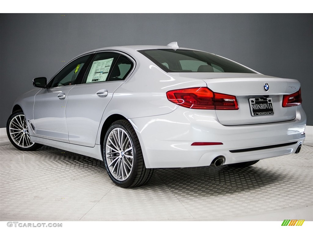 2017 5 Series 530i Sedan - Glacier Silver Metallic / Black photo #3