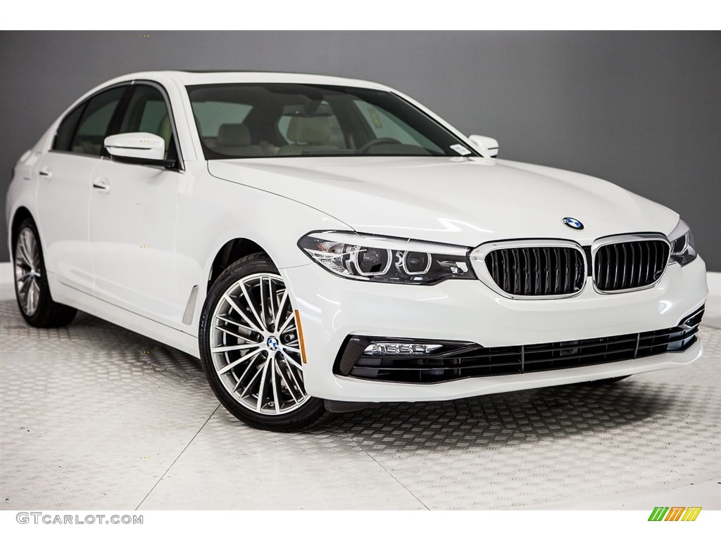 2017 5 Series 530i Sedan - Mineral White Metallic / Canberra Beige photo #12