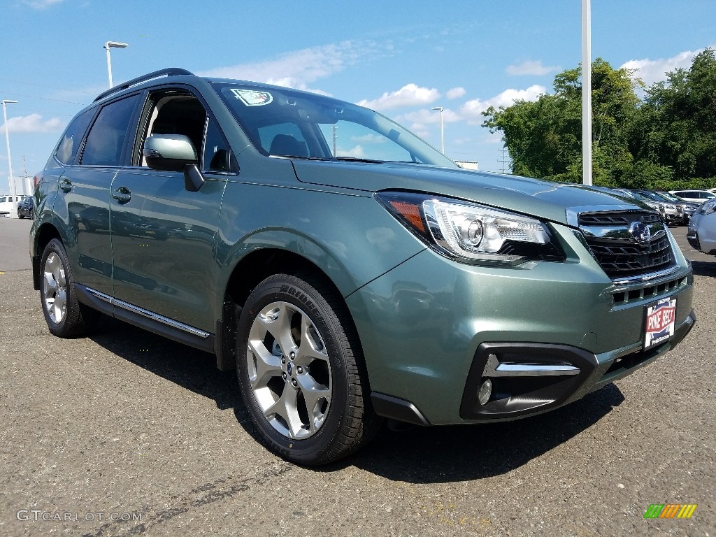 2018 Forester 2.5i Touring - Jasmine Green Metallic / Black photo #1