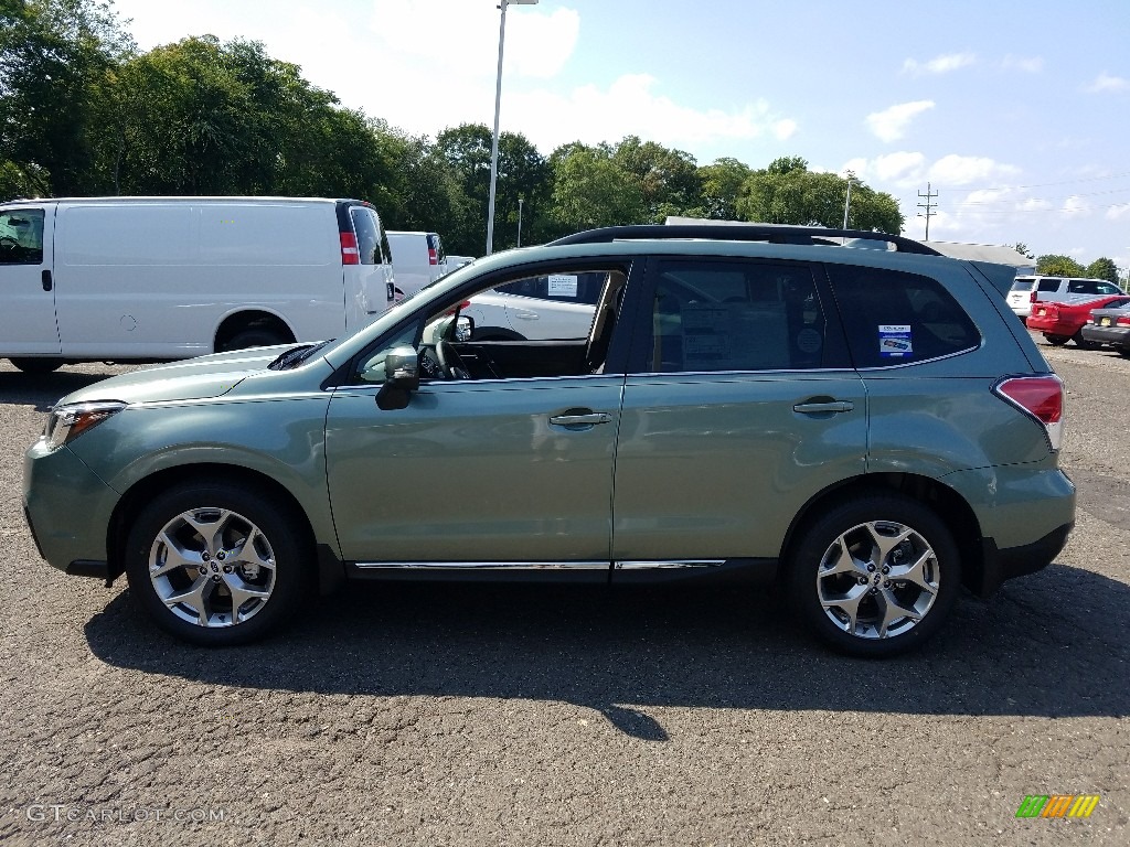 2018 Forester 2.5i Touring - Jasmine Green Metallic / Black photo #3