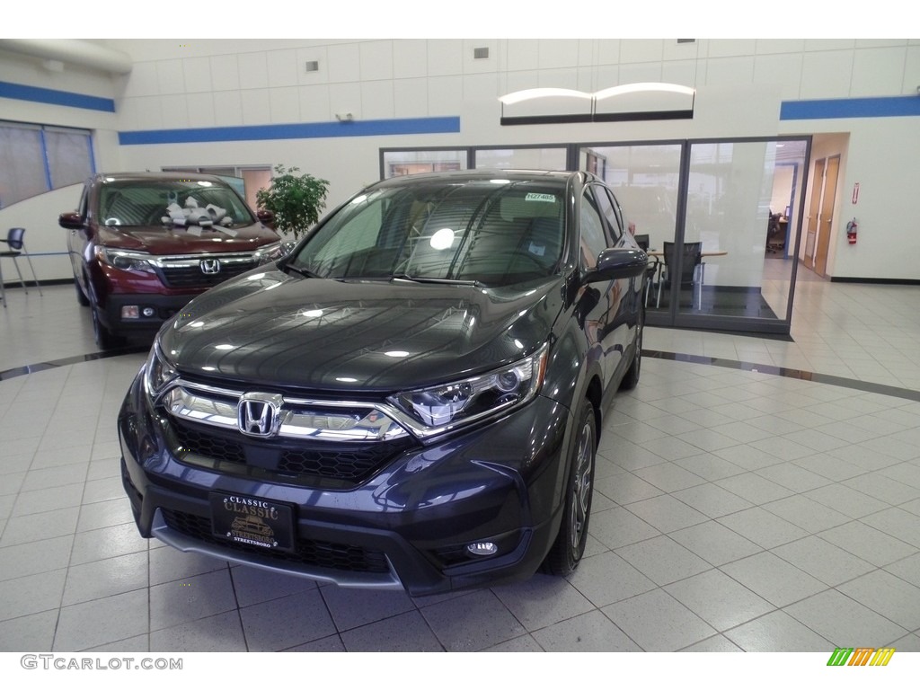 2017 CR-V EX AWD - Gunmetal Metallic / Gray photo #1