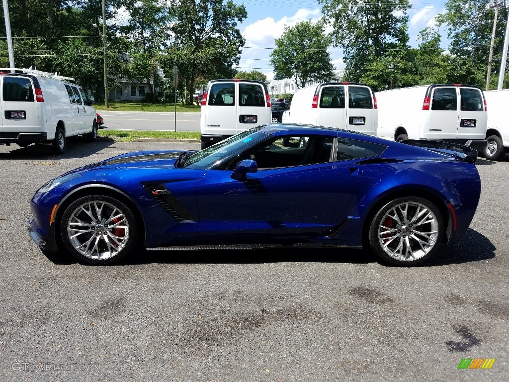 2017 Corvette Z06 Coupe - Admiral Blue / Jet Black photo #3