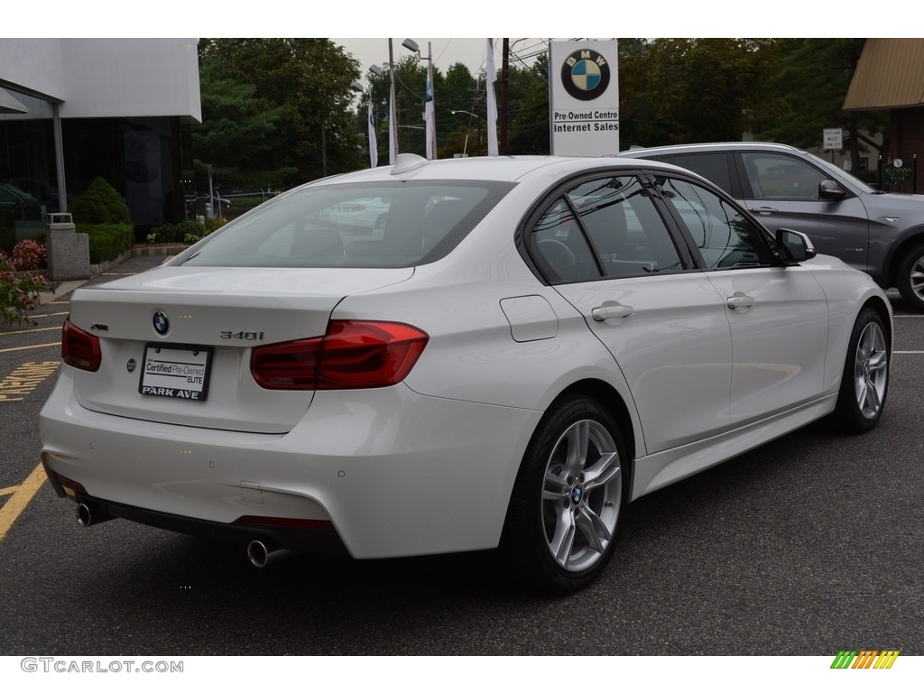 2017 3 Series 340i xDrive Sedan - Alpine White / Black photo #3