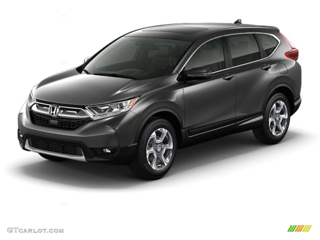 2017 CR-V EX-L - Modern Steel Metallic / Gray photo #16