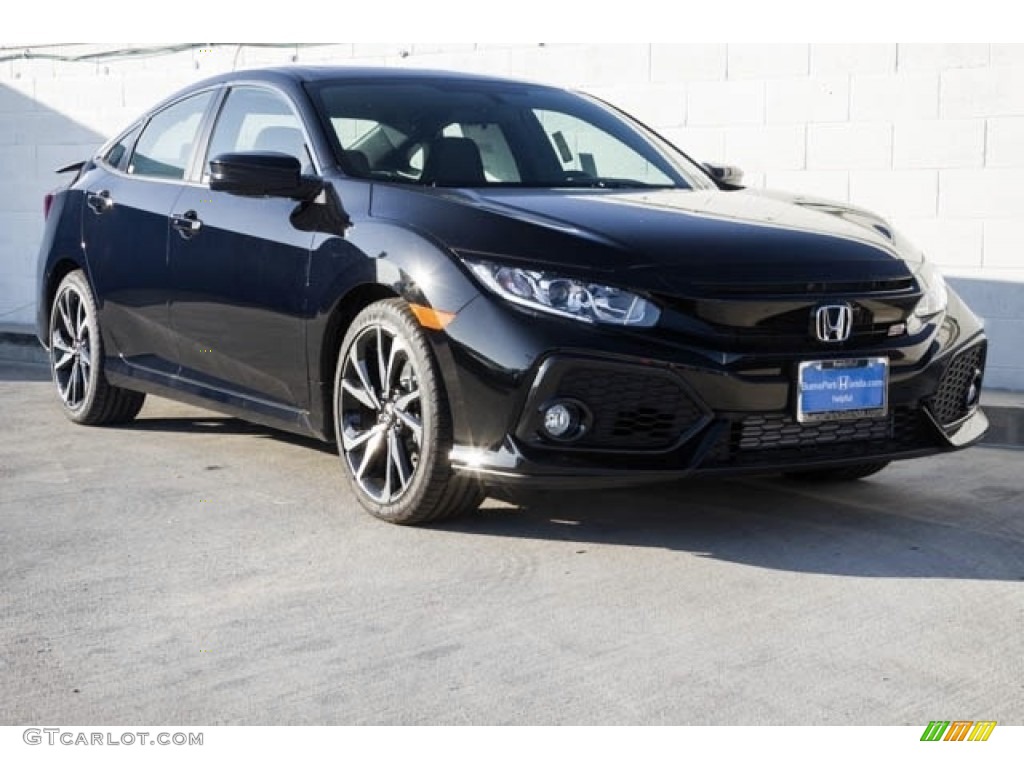 2017 Civic Si Sedan - Crystal Black Pearl / Black photo #1