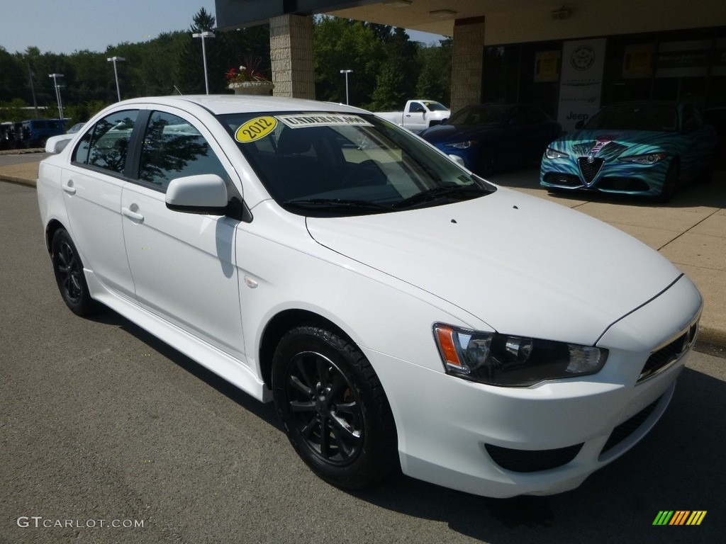 2012 Lancer ES - Wicked White / Black photo #3