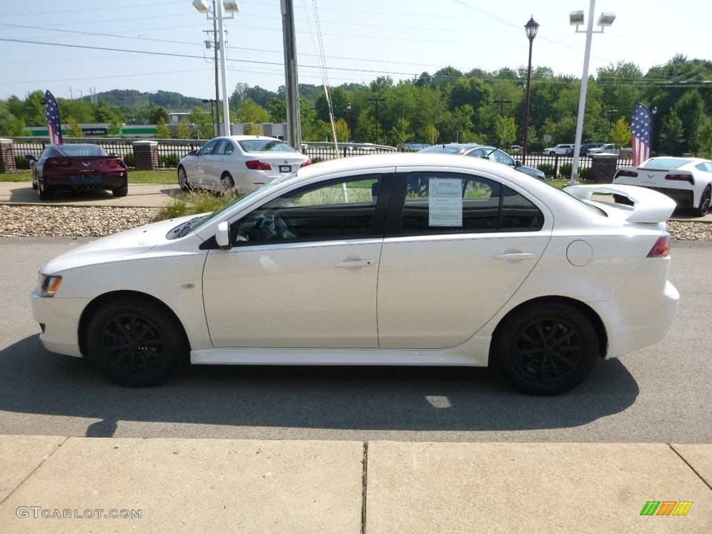 2012 Lancer ES - Wicked White / Black photo #6
