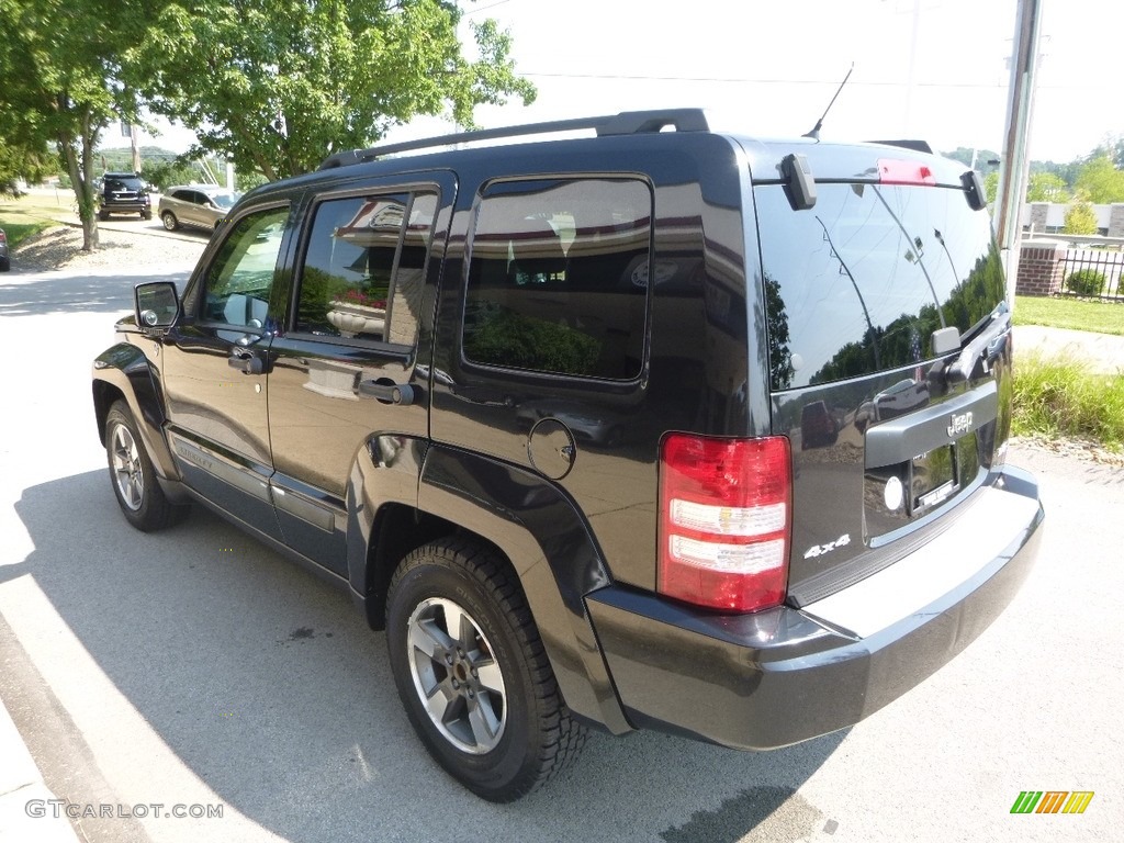 2008 Liberty Sport 4x4 - Brilliant Black Crystal Pearl / Pastel Slate Gray photo #7