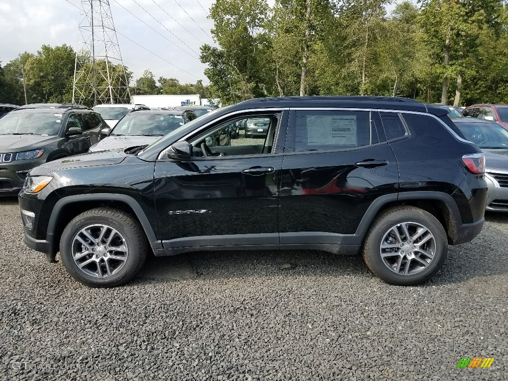 Diamond Black Crystal Pearl 2018 Jeep Compass Latitude 4x4 Exterior Photo #122331539