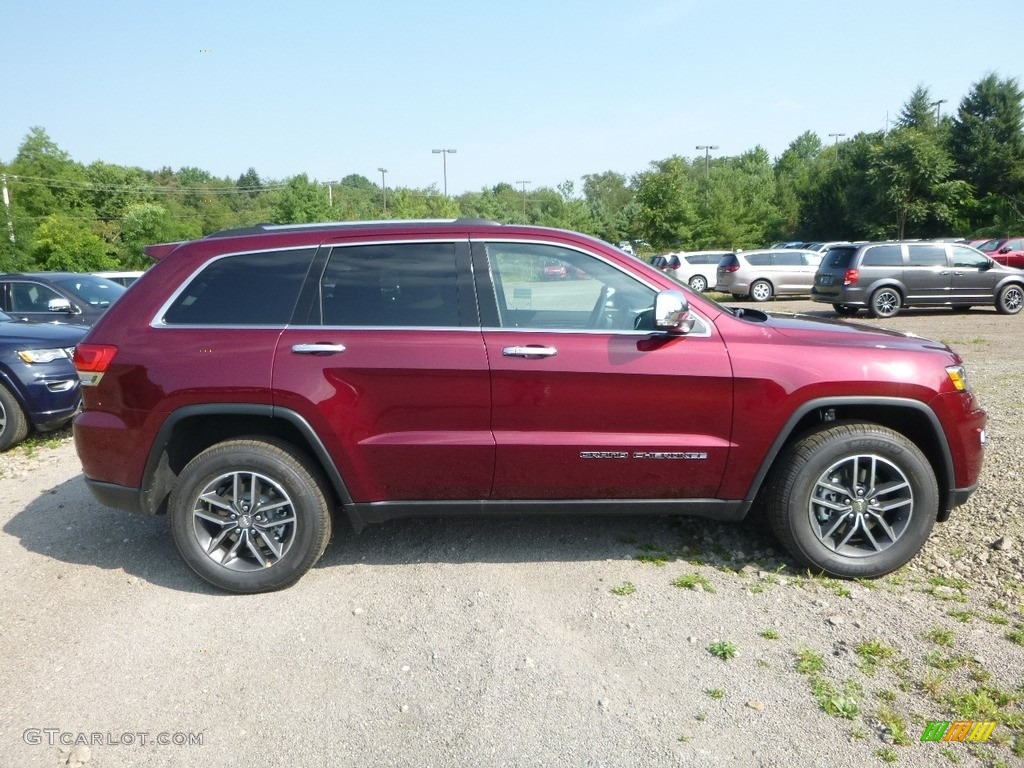 Velvet Red Pearl 2018 Jeep Grand Cherokee Limited 4x4 Exterior Photo #122331932