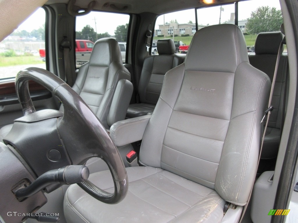 2006 F250 Super Duty Lariat Crew Cab 4x4 - Silver Metallic / Medium Flint photo #31