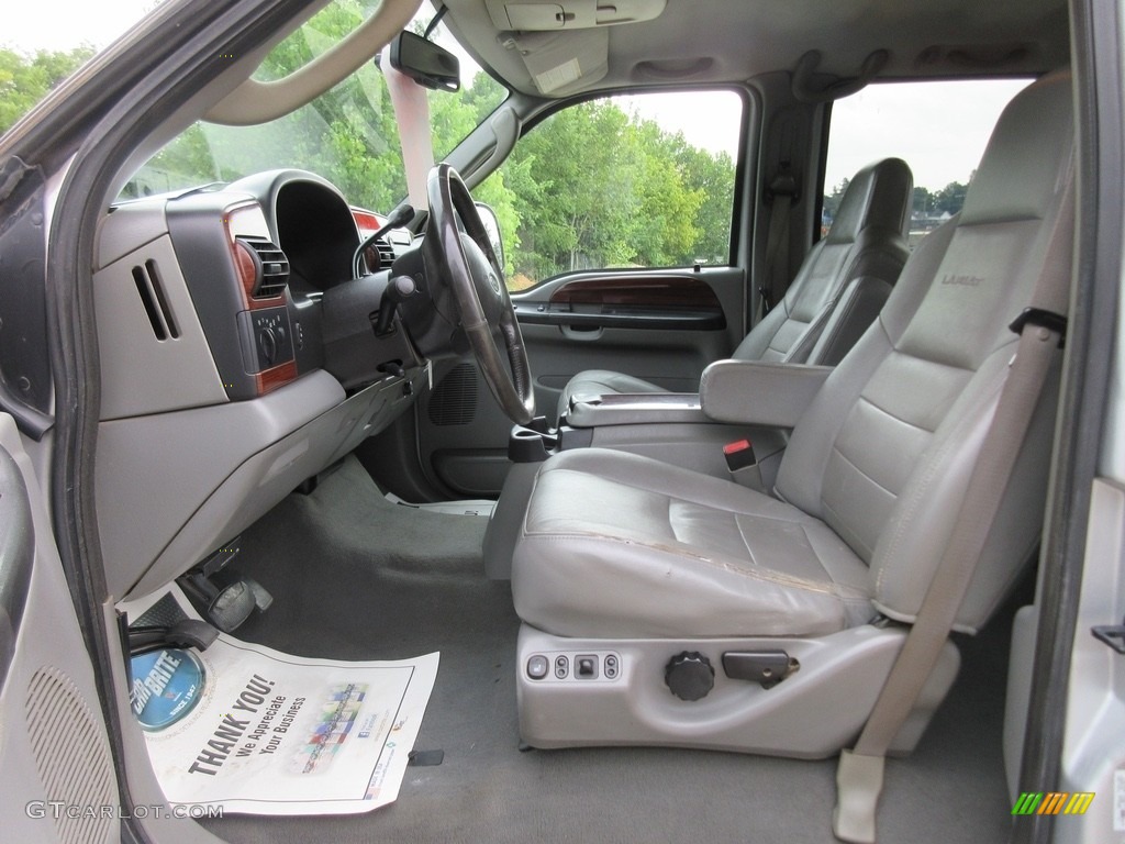 2006 F250 Super Duty Lariat Crew Cab 4x4 - Silver Metallic / Medium Flint photo #32