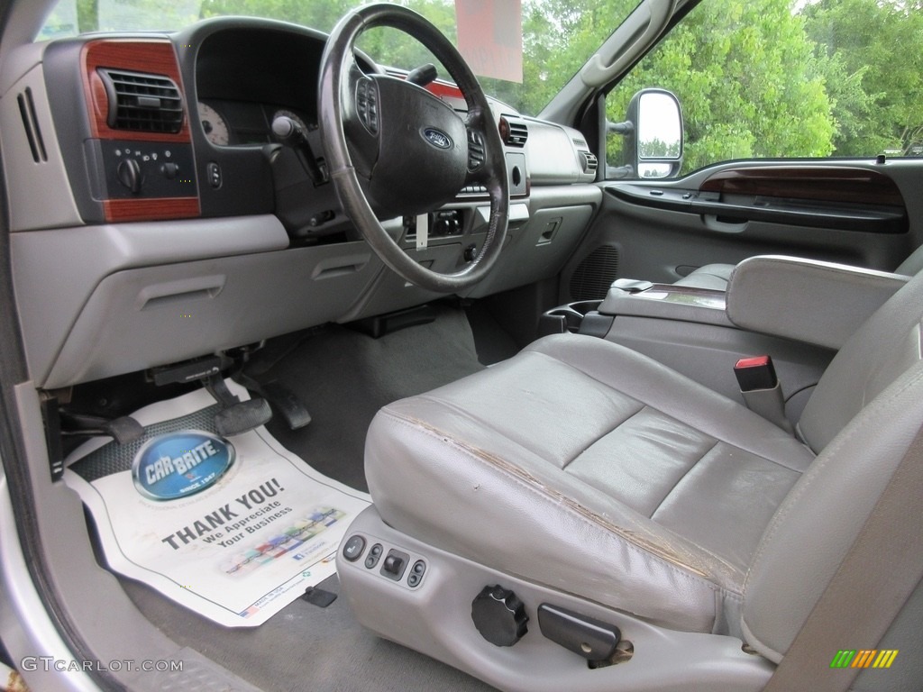 2006 F250 Super Duty Lariat Crew Cab 4x4 - Silver Metallic / Medium Flint photo #33