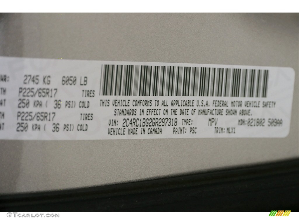 2016 Town & Country Touring - Billet Silver Metallic / Black/Light Graystone photo #21