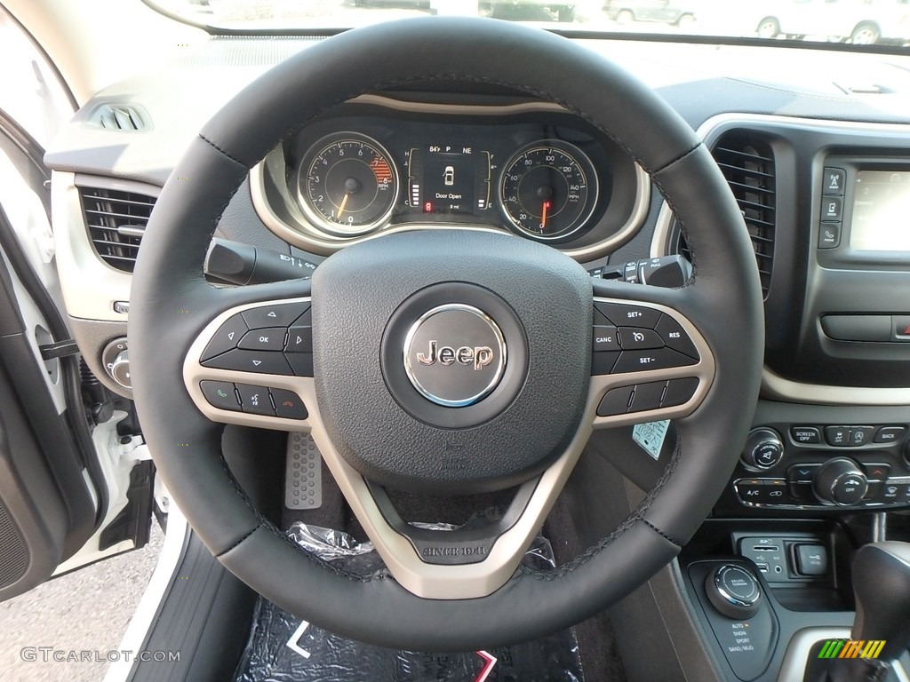 2018 Jeep Cherokee Altitude 4x4 Black Steering Wheel Photo #122335364