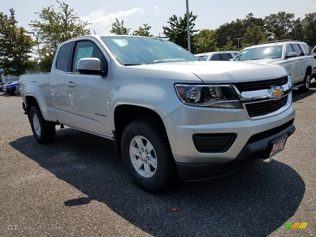 2018 Colorado WT Extended Cab - Silver Ice Metallic / Jet Black/Dark Ash photo #1