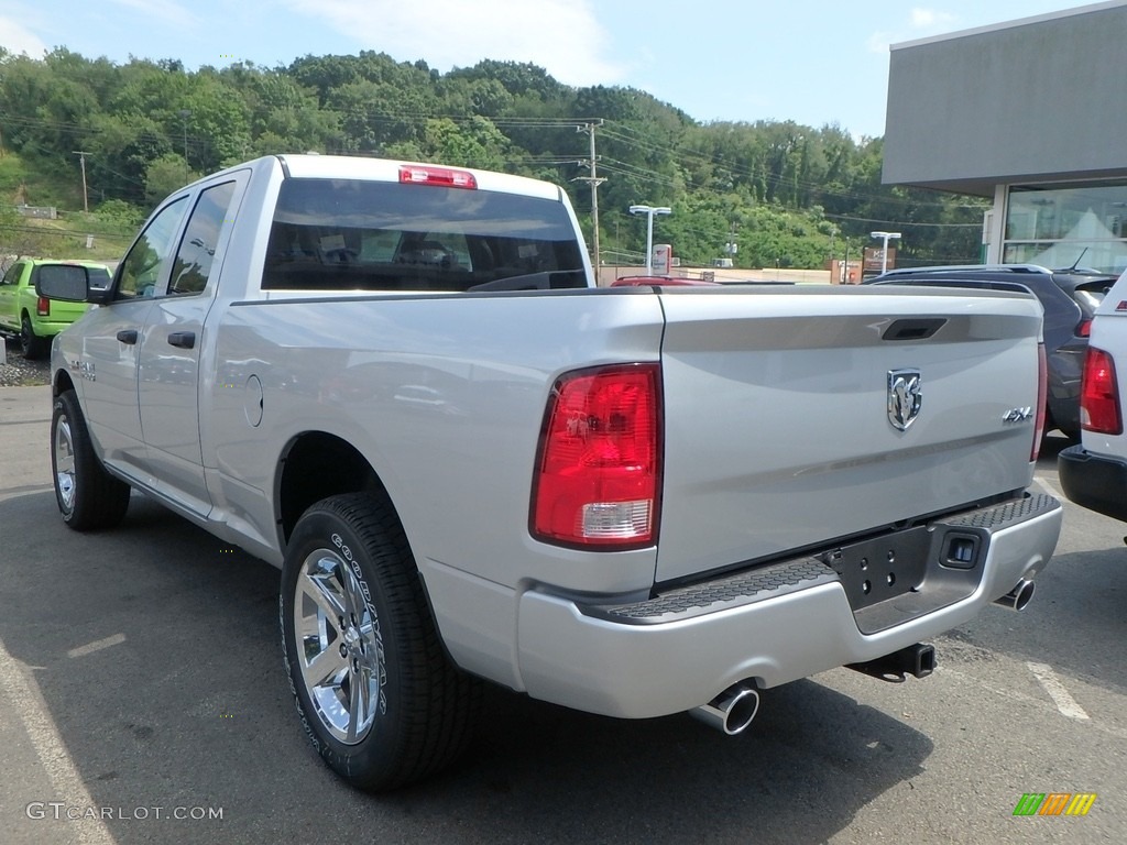 2017 1500 Express Quad Cab 4x4 - Bright Silver Metallic / Black/Diesel Gray photo #3