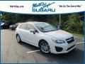 2014 Satin White Pearl Subaru Impreza 2.0i Premium 5 Door  photo #1