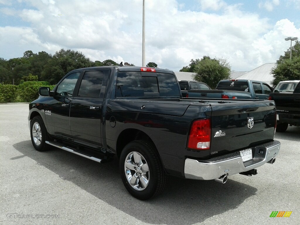 2017 1500 Big Horn Crew Cab - Maximum Steel Metallic / Black/Diesel Gray photo #2