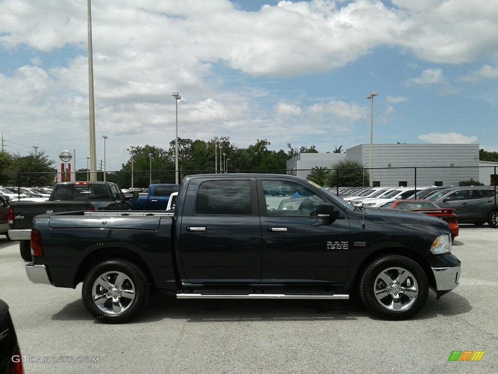 2017 1500 Big Horn Crew Cab - Maximum Steel Metallic / Black/Diesel Gray photo #5