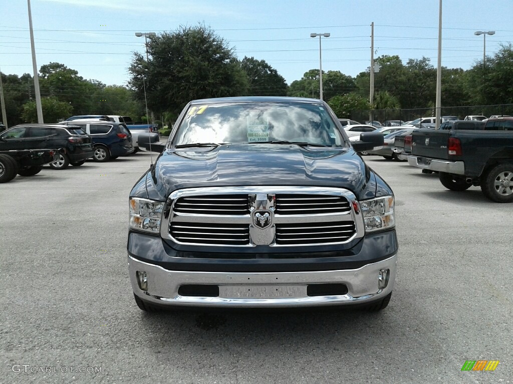 2017 1500 Big Horn Crew Cab - Maximum Steel Metallic / Black/Diesel Gray photo #7