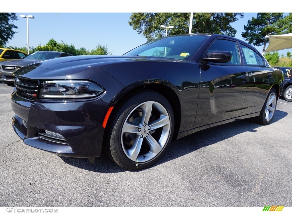 2018 Charger SXT Plus - Maximum Steel Metallic / Black photo #1