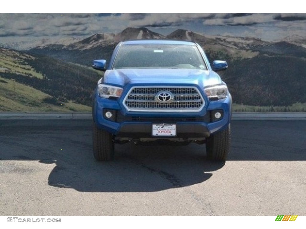 2017 Tacoma TRD Off Road Double Cab 4x4 - Blazing Blue Pearl / TRD Graphite photo #2