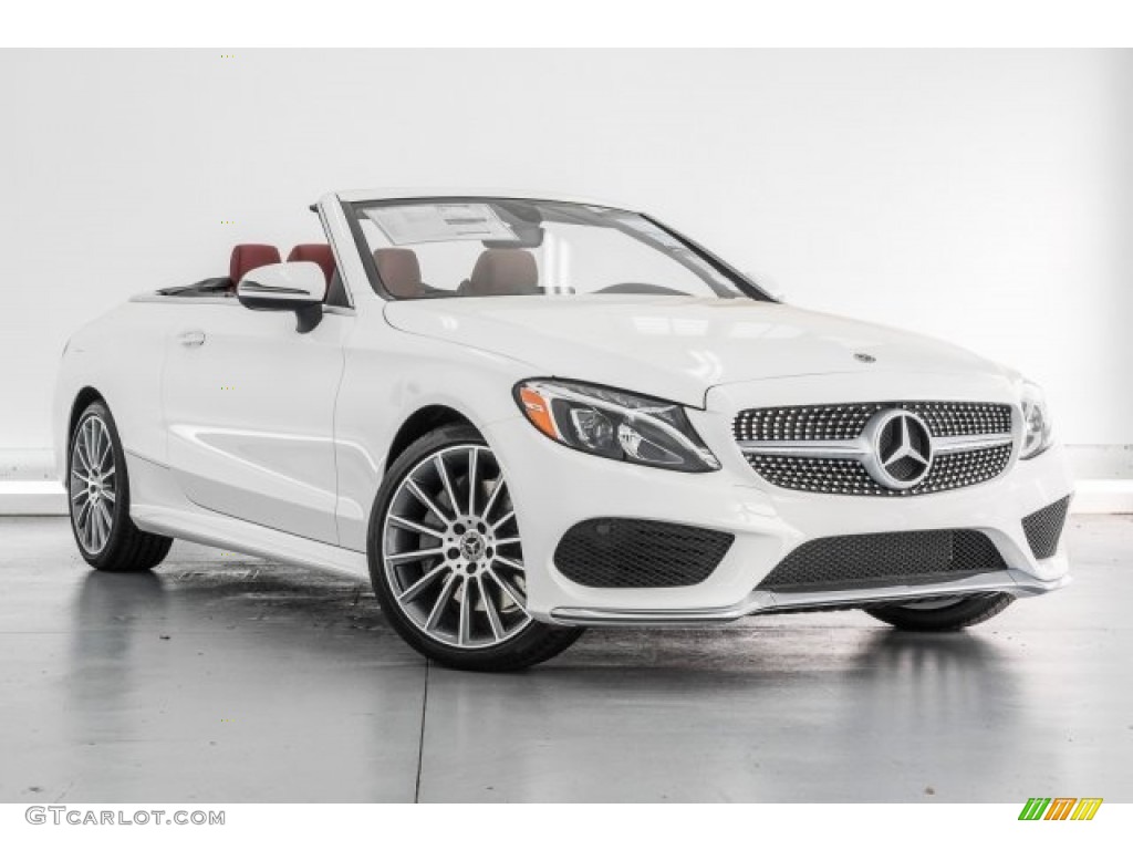 Polar White 2018 Mercedes-Benz C 300 Cabriolet Exterior Photo #122349835
