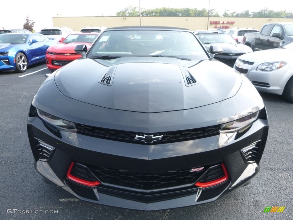 Black 2018 Chevrolet Camaro SS Convertible Exterior Photo #122351257