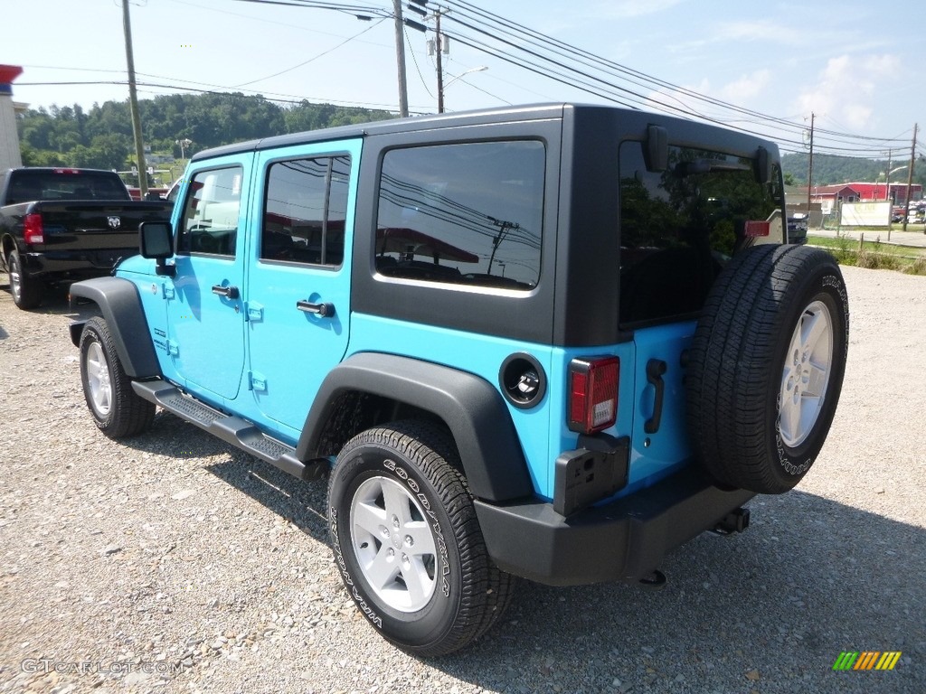 2017 Wrangler Unlimited Sport 4x4 - Chief Blue / Black photo #3