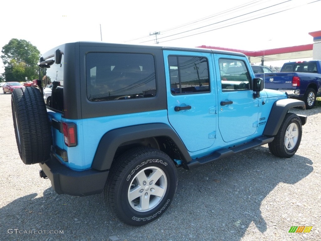 2017 Wrangler Unlimited Sport 4x4 - Chief Blue / Black photo #5