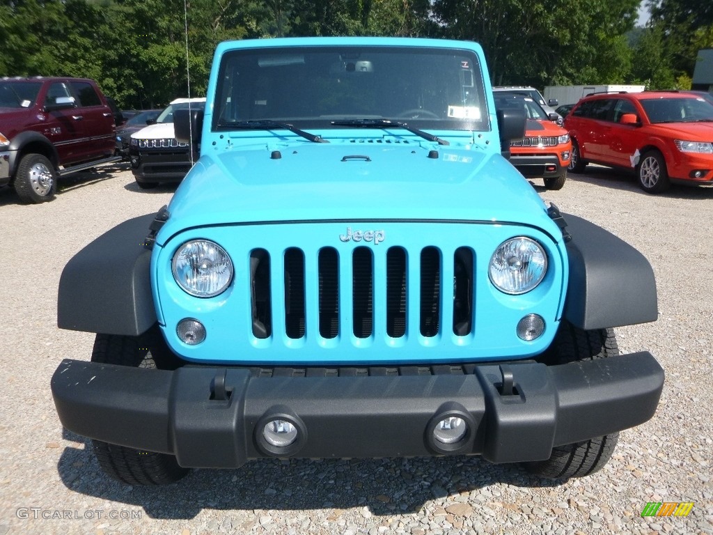 2017 Wrangler Unlimited Sport 4x4 - Chief Blue / Black photo #8